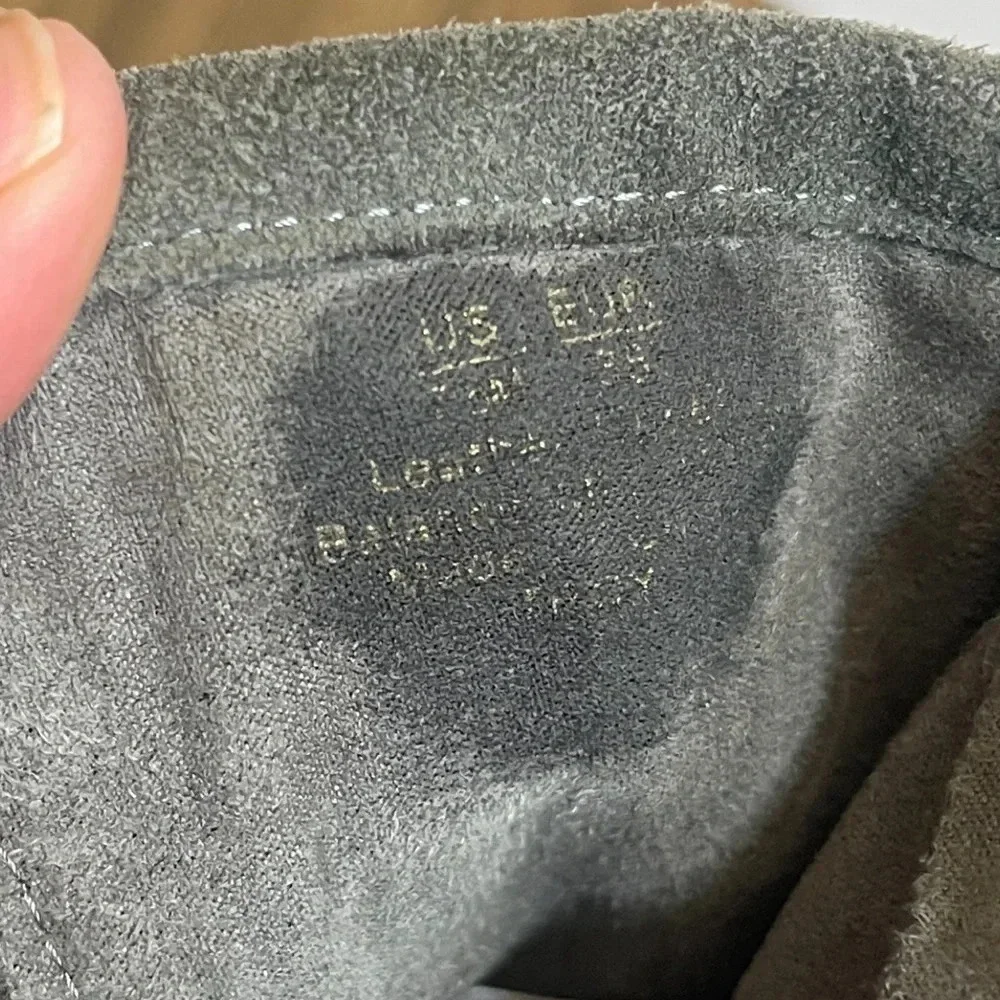 Sam Edelman Troy Gray Suede Buckle Moto  Boots Women’s size 7.5 - Picture 16 of 16